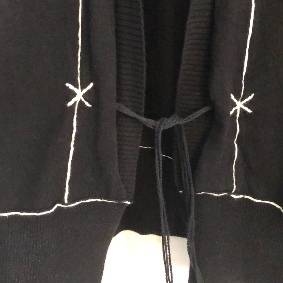 Label + Thread size M black light weight cardigan sweater layer work fall winter - Picture 3 of 13